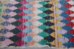 Colorful Runner Boucherouite Rug 2.4 FT X 7 FT