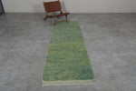 Green Wool Custom Size Moroccan Rug – Handwoven Elegance