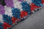 Colorful Runner Boucherouite Rug 2.4 FT X 7 FT