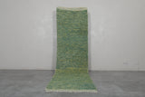 Green Wool Custom Size Moroccan Rug – Handwoven Elegance