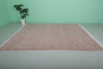 8 x 10.3 FT Moroccan Rug – Soft Blush Pink Minimalist Design