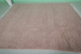 8 x 10.3 FT Moroccan Rug – Soft Blush Pink Minimalist Design