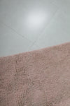 8 x 10.3 FT Moroccan Rug – Soft Blush Pink Minimalist Design