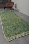 Green Wool Custom Size Moroccan Rug – Handwoven Elegance