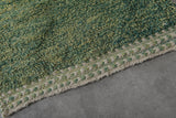 Green Wool Custom Size Moroccan Rug – Handwoven Elegance