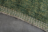 Green Wool Custom Size Moroccan Rug – Handwoven Elegance