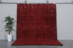 Plush Boujaad Moroccan Rug - Rich Red Shag 6.7 x 9.7 Feet