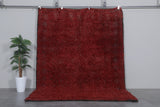 Plush Boujaad Moroccan Rug - Rich Red Shag 6.7 x 9.7 Feet