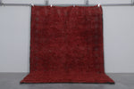 Plush Boujaad Moroccan Rug - Rich Red Shag 6.7 x 9.7 Feet