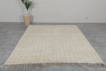 Moroccan Wool Beni Ourain Rug 6.8x8.3 ft - Handmade Ivory Berber Rug