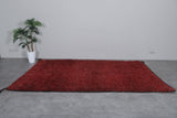 Plush Boujaad Moroccan Rug - Rich Red Shag 6.7 x 9.7 Feet