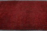 Plush Boujaad Moroccan Rug - Rich Red Shag 6.7 x 9.7 Feet