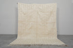 Moroccan Wool Beni Ourain Rug 6.8x8.3 ft - Handmade Ivory Berber Rug
