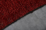 Plush Boujaad Moroccan Rug - Rich Red Shag 6.7 x 9.7 Feet