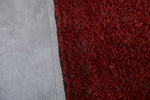 Plush Boujaad Moroccan Rug - Rich Red Shag 6.7 x 9.7 Feet