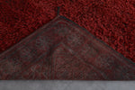 Plush Boujaad Moroccan Rug - Rich Red Shag 6.7 x 9.7 Feet