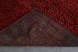 Plush Boujaad Moroccan Rug - Rich Red Shag 6.7 x 9.7 Feet