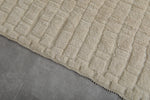 Moroccan Wool Beni Ourain Rug 6.8x8.3 ft - Handmade Ivory Berber Rug