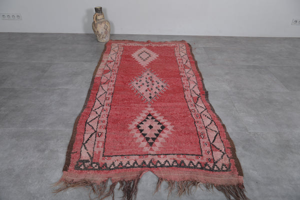 Vintage Moroccan rug – 3.6 x 7.8 ft | Handwoven berber design