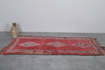 Vintage Moroccan Rug – 3.6 x 7.8 ft | Handwoven Berber Design