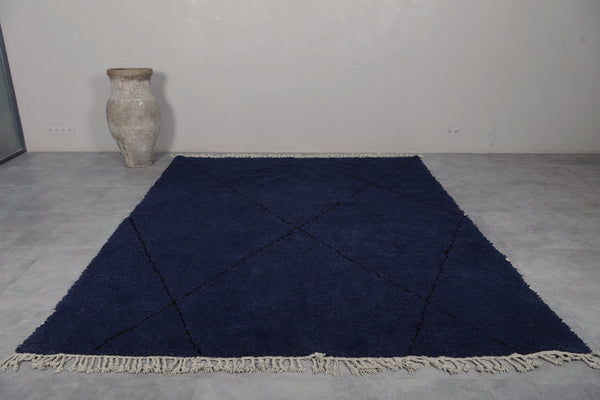 Luxurious dark blue Moroccan rug – Custom sizes available