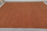 Flatwoven Custom Moroccan Rug in Terracotta