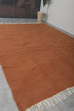 Flatwoven Custom Moroccan Rug in Terracotta