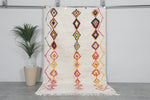 Vibrant Diamond Pattern Moroccan Rug 4.9 x 8.5 ft - Artisan Made