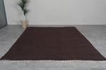 Flatwoven Custom Moroccan Rug in Dark Brown