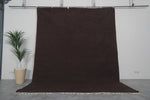 Flatwoven Custom Moroccan Rug in Dark Brown