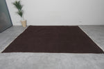 Flatwoven Custom Moroccan Rug in Dark Brown