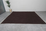 Flatwoven Custom Moroccan Rug in Dark Brown