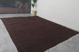 Flatwoven Custom Moroccan Rug in Dark Brown