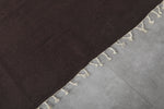 Flatwoven Custom Moroccan Rug in Dark Brown