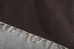 Flatwoven Custom Moroccan Rug in Dark Brown