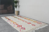 Vibrant Diamond Pattern Moroccan Rug 4.9 x 8.5 ft - Artisan Made