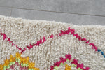 Vibrant Diamond Pattern Moroccan Rug 4.9 x 8.5 ft - Artisan Made
