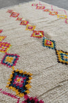 Vibrant Diamond Pattern Moroccan Rug 4.9 x 8.5 ft - Artisan Made