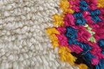 Vibrant Diamond Pattern Moroccan Rug 4.9 x 8.5 ft - Artisan Made