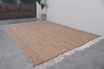 Moroccan Handwoven Kilim Rug 8.1 x 10 Ft | Minimalist Boho Decor