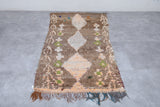 boucherouite Moroccan rug 3.1 X 6.3 Feet