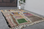 Tribal Moroccan rug 5.4 X 7.2 Feet