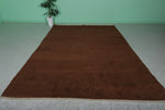 Moroccan Brown Wool Rug - 8 x 11.8 ft | Handwoven Home Elegance