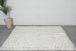 Minimalist Moroccan Rug 4.9 x 7.3 ft - Handwoven Berber Dots
