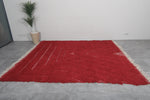 Custom Red Moroccan Rug with Classic Design