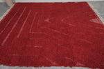 Custom Red Moroccan Rug with Classic Design