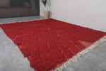 Custom Red Moroccan Rug with Classic Design