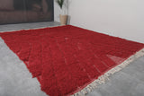 Custom Red Moroccan Rug with Classic Design