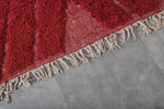 Custom Red Moroccan Rug with Classic Design