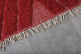 Custom Red Moroccan Rug with Classic Design